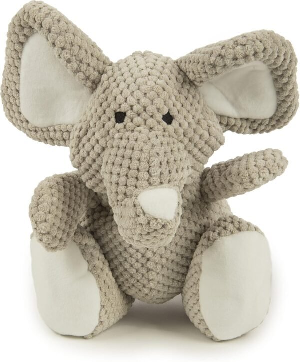 Elephant Squeaky Plush Dog Toy,  Technology - Gray, Large