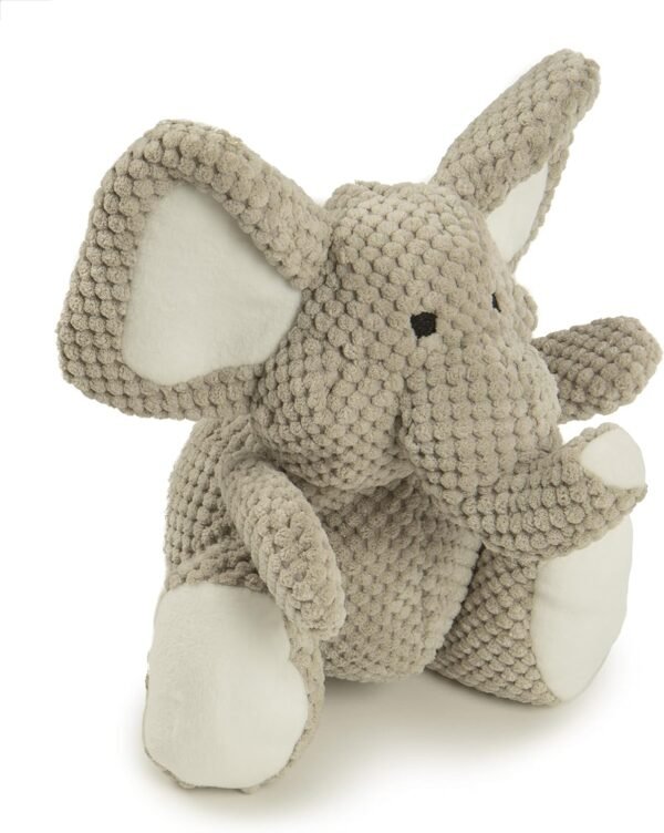 Elephant Squeaky Plush Dog Toy,  Technology - Gray, Large - Image 2